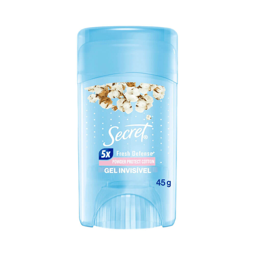 Desodorante em Gel Secret Invisível Powder Protect Cotton 45g