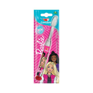 Escova Dental Condor Infantil Macia com Luz de Led Barbie Cabeça P