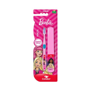 Escova Dental Condor Júnior Barbie + Estojo 3160-0