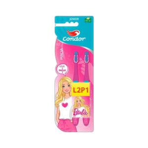 Escova Dental Condor Júnior Barbie Macia 2 Unidades