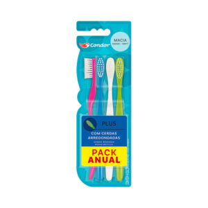 Escova Dental Condor Plus Pack Anual 4 Unidades