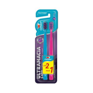 Escova Dental Ultramacia Condor Multisoft Cabeça P Leve 2 Pague 1 Unidade