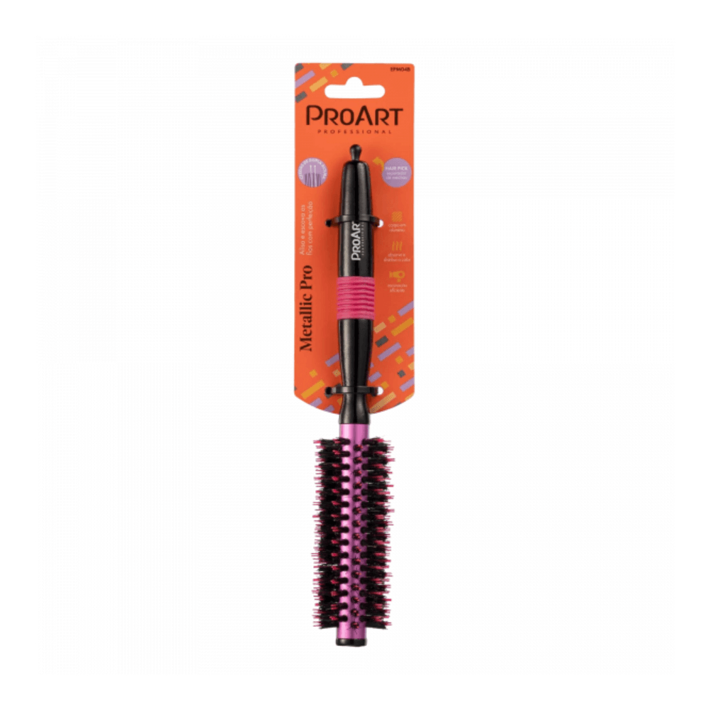 Escova ProArt Profissional Metálica 15mm Rosa