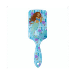 Escova Raquete Marco Boni Azul Almofadada Kids Disney Sereia