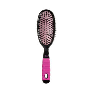 Escova Ricca Black & Pink Oval Grande (2411)