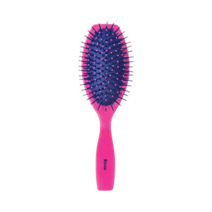 Escova Ricca Colors Oval Midi Pink Almofadada