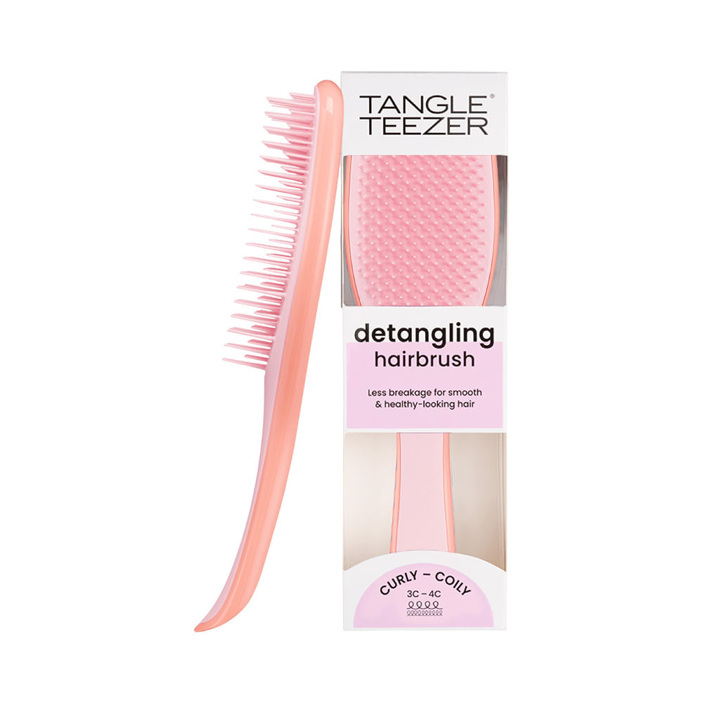 Escova Tangle Teezer The Ultimate Detangler Naturally Curly Orange-Pink