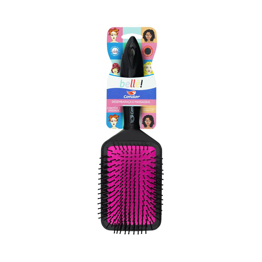 Escova para Cabelo Almofadada Condor Bellê!