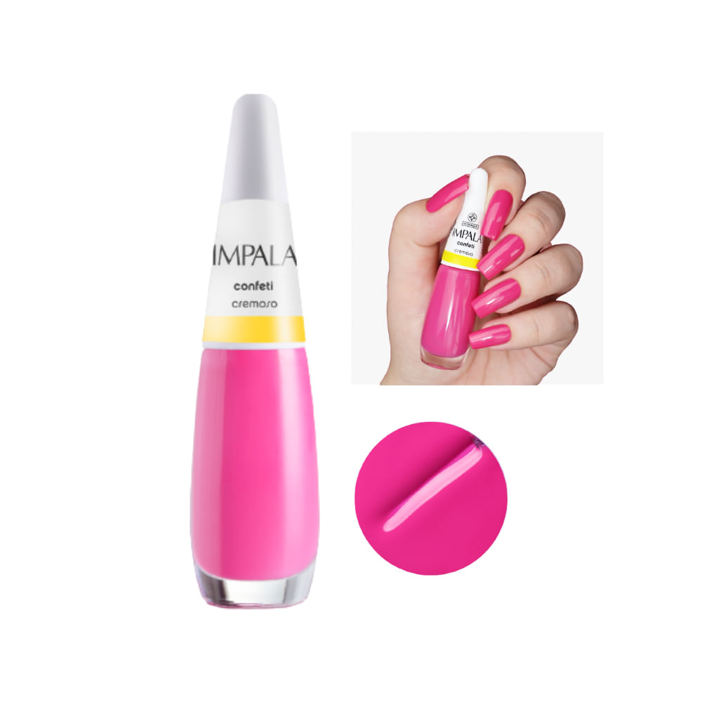 Esmalte Impala Cremoso A Cor da Sua Moda Confeti