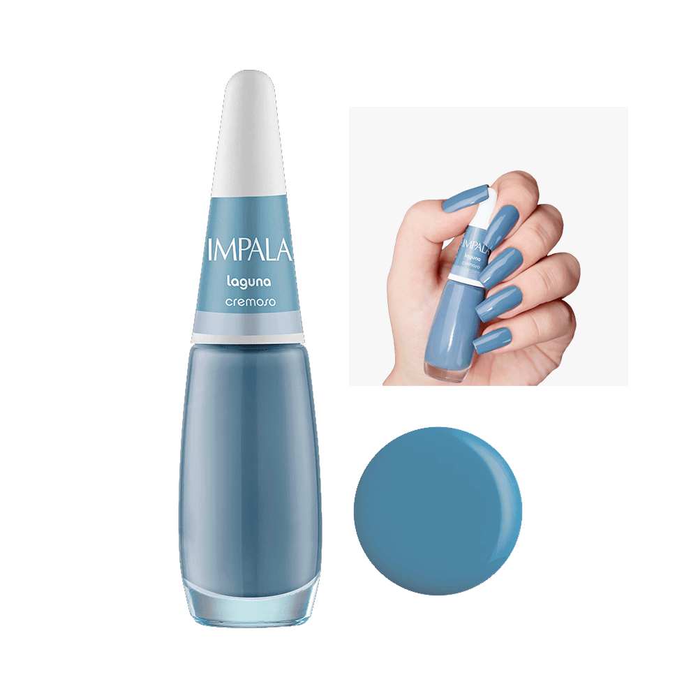 Esmalte Impala Cremoso A Cor da Sua Moda Laguna