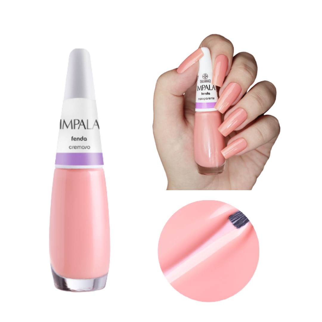 Esmalte Impala Transparente A Cor da Sua Moda Fenda