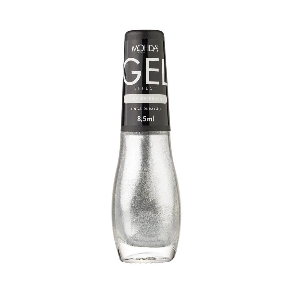 Esmalte Mohda Efeito Gel Luz de Prata