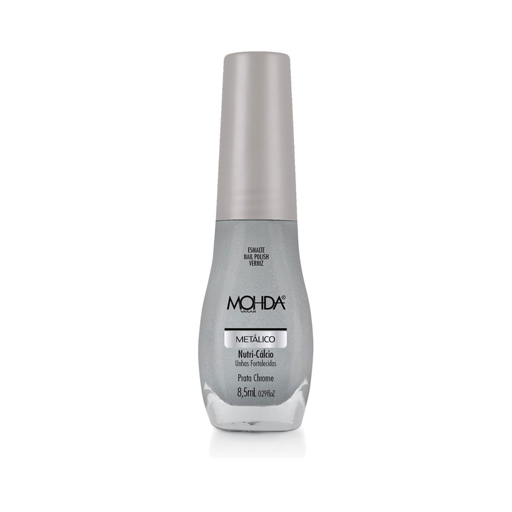 Esmalte Mohda Metálico Prata Chrome
