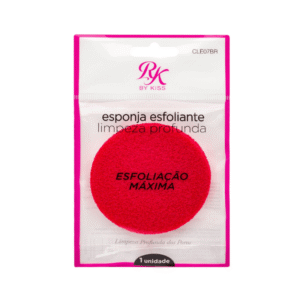 Esponja Esfoliante RK by Kiss Limpeza Facial Vermelha