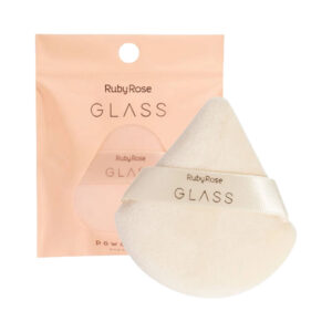 Esponja de Pó Ruby Rose Powder Puff Glass HBS04