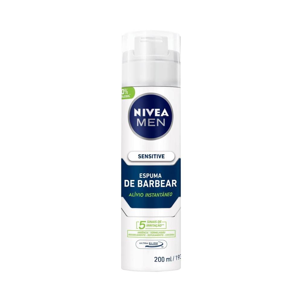 Espuma de Barbear NIVEA Men Sensitive 200ml
