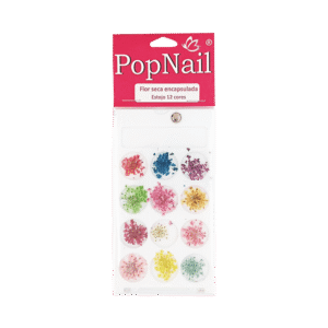 Estojo Pop Nail Flor Seca Encapsulado com 12 Cores