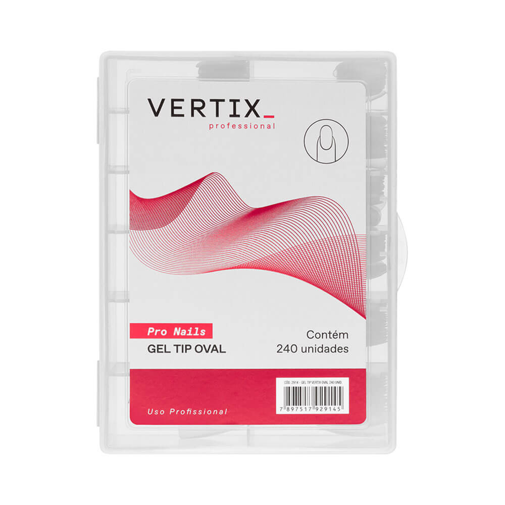 Extensão de Unhas Vertix Tip Gel Oval 240 Unidades