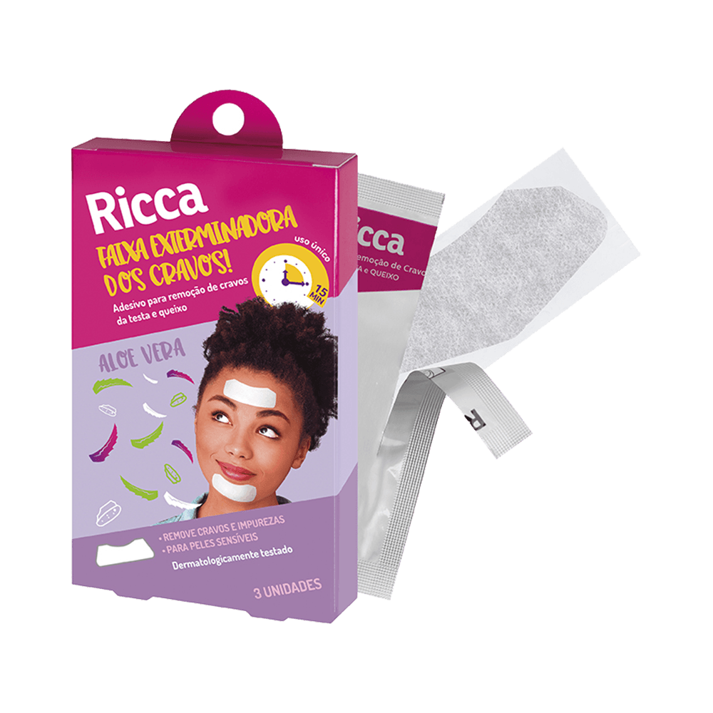 Fita Adesiva Para Remoção de Cravos Ricca