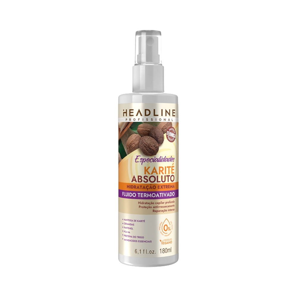 Fluido Termoativado Headline Especialidades Karité Absolut 180ml