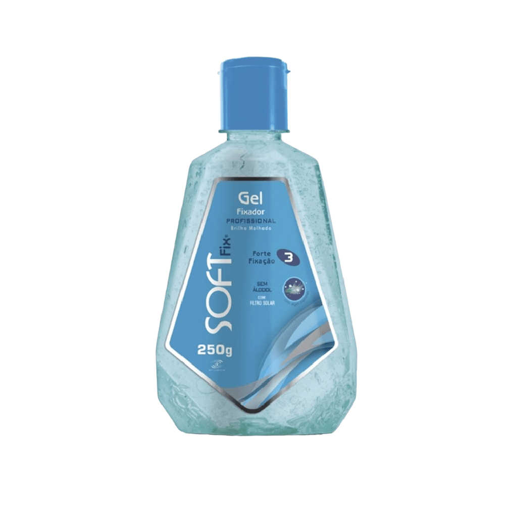 Gel Fixador Soft Fix Fliptop Azul 250g