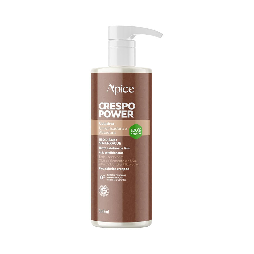 Gelatina Capilar Apice Crespo Power Ativadora e Umidificadora 500ml