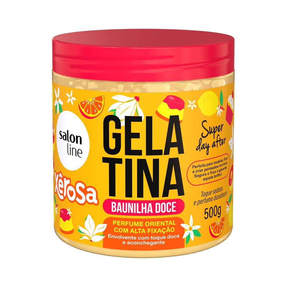 Gelatina Salon Line Xêrosa Baunilha Doce 500g