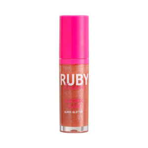 Gloss Glitter Ruby Kisses Electric Glaze Blush Gold