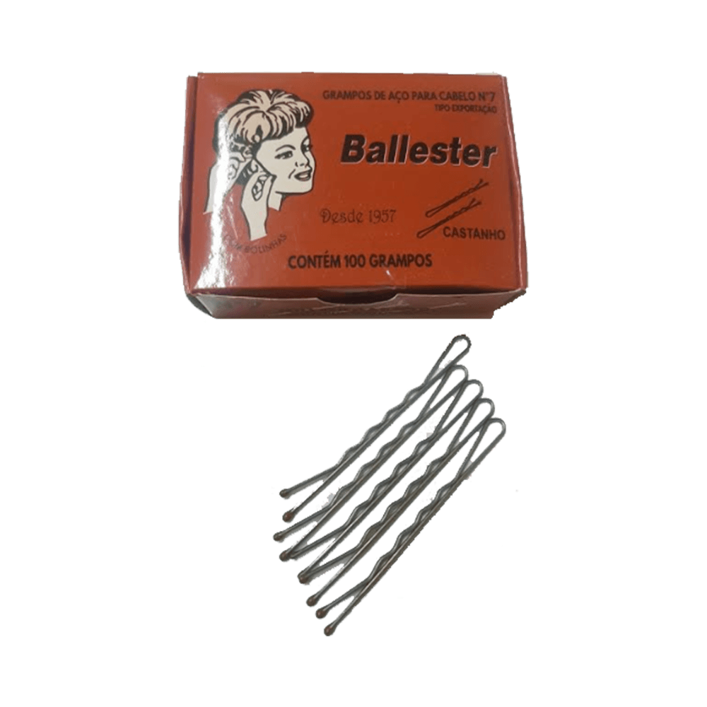 Grampo Ballester Nº 7 Castanho com 100 Unidades