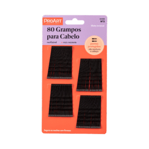 Grampo ProArt N5 Preto 80 Unidades