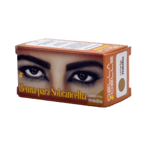 Henna para Sobrancelha Della e Delle Castanho Médio 3g
