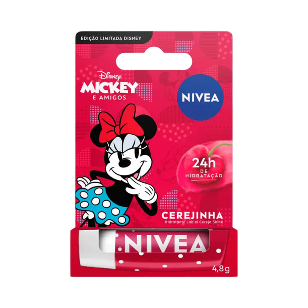 Hidratante Labial Nivea Cereja Shine Minnie