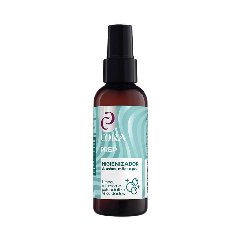 Higienizador Cora Prep Unhas, Mãos e Pés 100ml