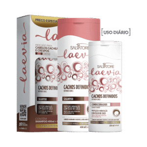 Kit Laevia Shampoo 400ml + Condicionador 180ml Cachos Definidos