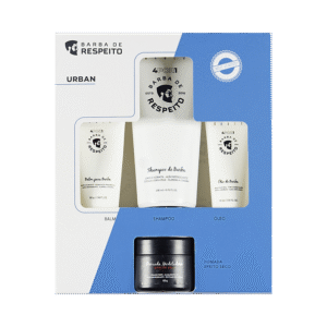 Kit Barba de Respeito Barba e Cabelo Urban 4 por 1