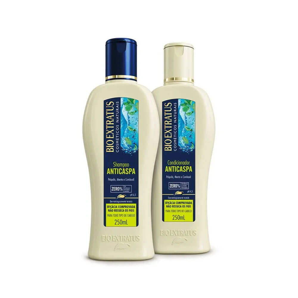 Kit Bio Extratus Shampoo + Condicionador Anticaspa 250ml