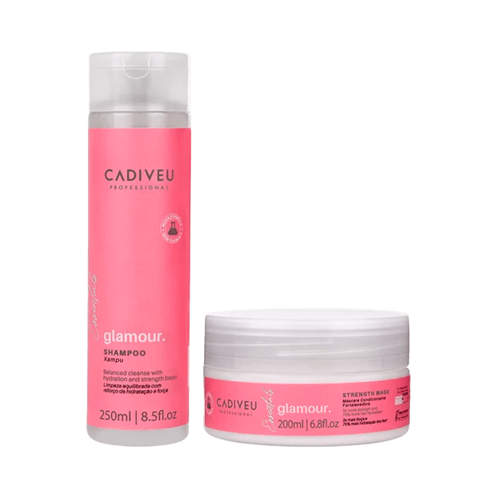 Kit Cadiveu Professional Shampoo 250ml + Máscara Home Care Glamour 200ml