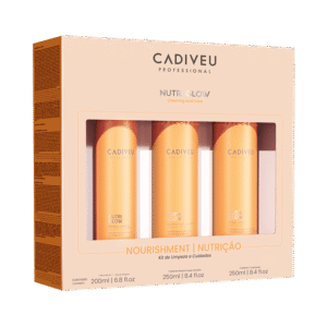 Kit Cadiveu Shampoo + Condicionador 250ml + Fluido 200ml Nutri Glow Home Care