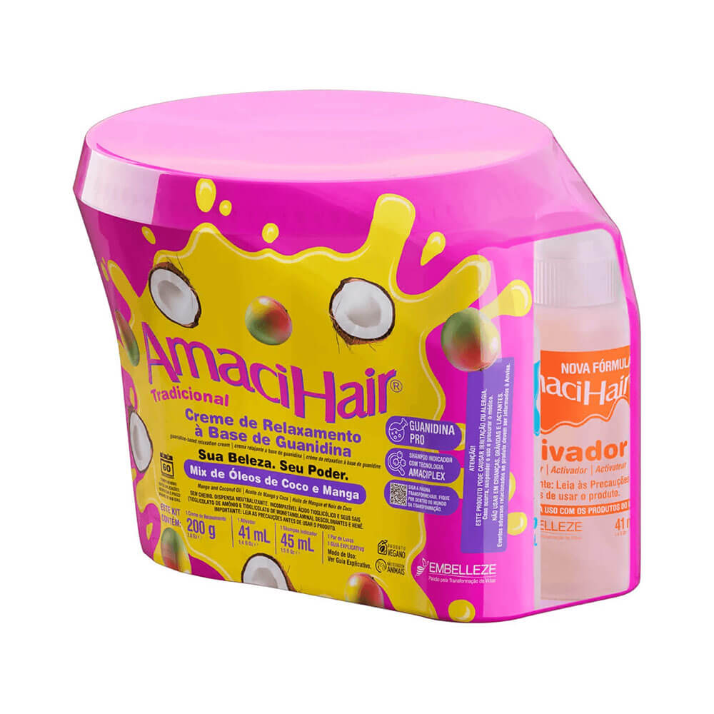 Kit Creme Relaxante AmaciHair Ouse e Brilhe 200g