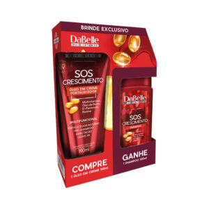 Kit Dabelle Óleo em Creme 190ml + Shampoo 100ml SOS Crescimento