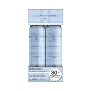 Kit Desodorante Aerosol Giovanna Baby Blue 90g 2 Unidades