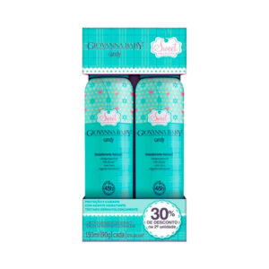 Kit Desodorante Aerosol Giovanna Baby Candy 90g 2 Unidades