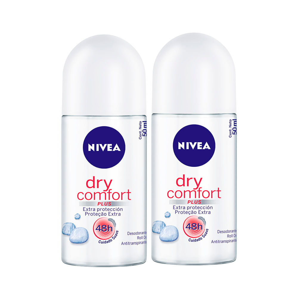 Kit Desodorante Nivea Roll-on Dry Comfort Leve Mais Pague Menos