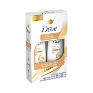 Kit Dove Shampoo + Condicionador Nutrição + Fusão de Óleos
