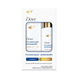 Kit Dove Shampoo + Condicionador Reconstrução + Aminoácido 525ml