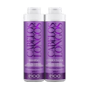 Kit Eico Shampoo + Condicionador Cabelos Longos 800ml