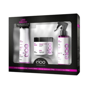 Kit Eico Pro Liso Mágico Shampoo + Máscara + Fluído