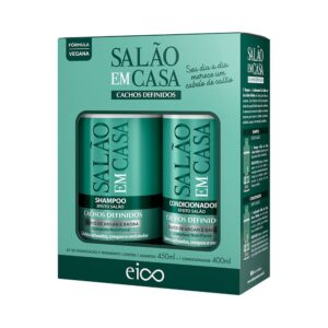 Kit Eico Salão Em Casa Cachos Definidos Shampoo + Condicionador 450ml