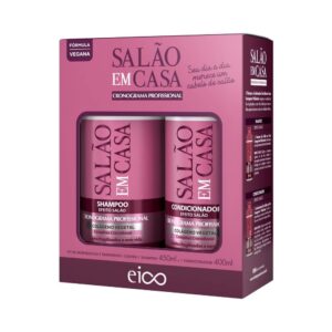 Kit Eico Salão em Casa Cronograma Profissional Shampoo 450ml + Condicionador 400ml