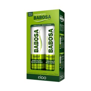 Kit Eico Babosa Shampoo 800ml + Condicionador 750ml